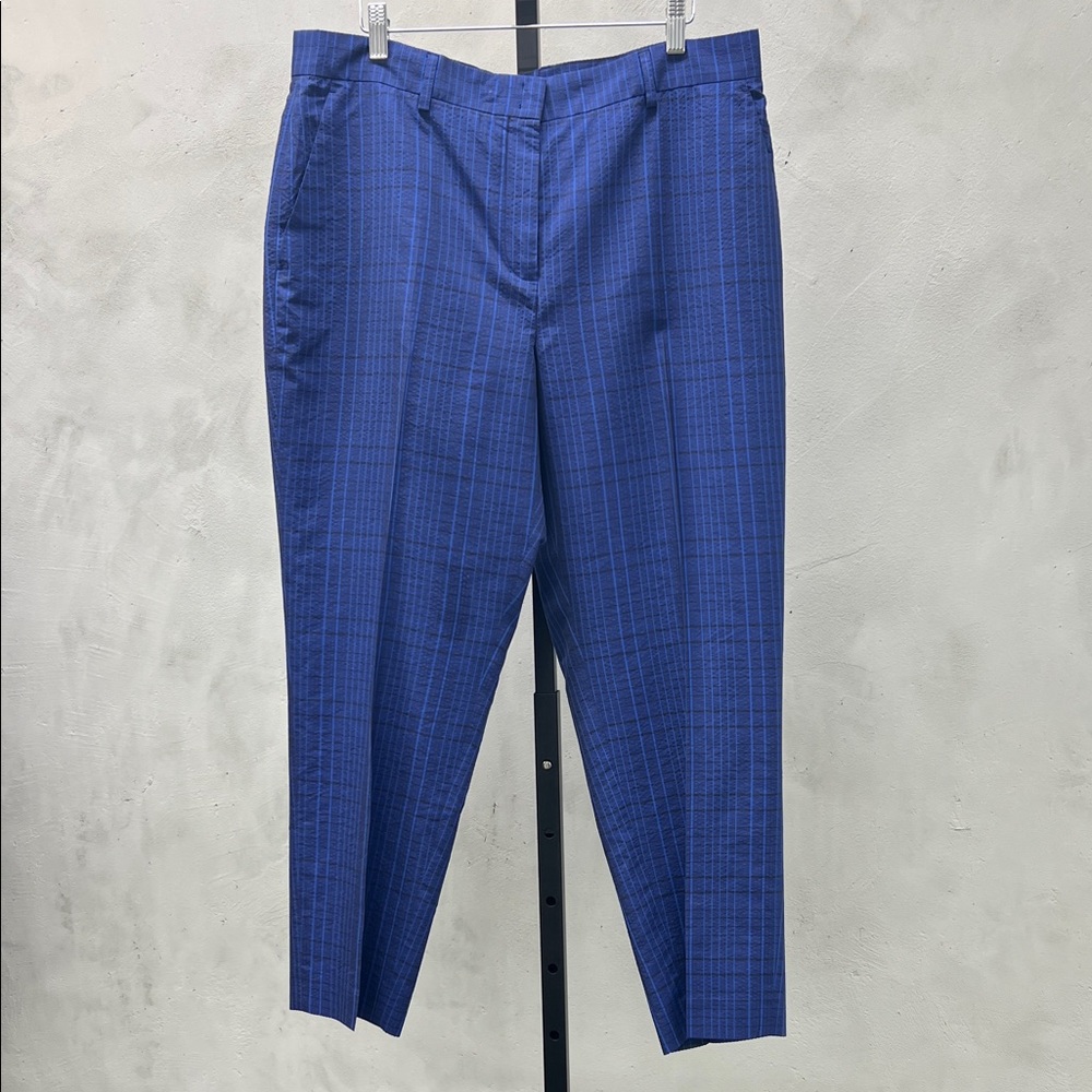 Akris Cropped Plaid Pant